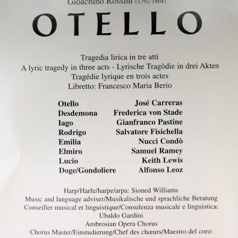 その他 Rossini: Otello [DVD] 9jupf8b Amazon.com: Rossini: Otello : John Osborn, Cecilia Bartoli